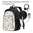 thumbnail image 2 of Cauagu Travel1 Print Travel Laptop with USB Charging Port,Extra Large Backpack College Backpack Business Work Bag Casual Daypack Perfert for Men Women, 2 of 7