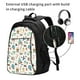 thumbnail image 2 of Easygdp Travel1 Mochila para Laptop de Viaje con Puerto USB, Mochila para Laptop con Puerto de Carga USB para Mujeres y Hombres, 2 of 7