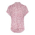thumbnail image 4 of Nmnitkp Casual Tops for Women Stylish Floral Womens Tops V Neck Button Style Perfect as Going Out Tops for Women & Tops for Women Trendy, 4 of 5
