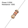 thumbnail image 2 of 1000Pcs Axial Carbon Film Resistors 120 Ohm 0.25W 5%Tolerances 4 Color Band, 2 of 3