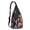 Black-64, variant on Woodland Mushroom Sling Backpack – Cottagecore Aesthetic Crossbody Bag – Lightweight Hiking and Travel Shoulder Bag for Students, Artists, and Witchy Souls