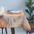 thumbnail image 4 of Orange Blue Table Cloth Waterproof Tablecloths, Minimalist Smear Abstract Art Painting Tablecloth Dining Table Cover for Kitchen Party Tabletop Outdoor, Rectangle Tablecloth 54x108 Inch, 4 of 9