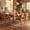 Brown/Natural, variant on Safavieh Couture Hutson Modern Leather Dining Arm Chair, Tan/Natural