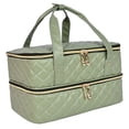 thumbnail image 2 of Bolsa organizadora de esmalte de uñas Yuyangstore cuero PU portátil verde, 2 of 8