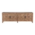 thumbnail image 4 of Pemberly Row Contemporary 4-Door Pine Wood Sideboard in Natural Brown, 4 of 11