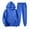 Blue-B#3076VV, variant on Hearthz Sweatsuits Men 2 Piece Outfit Drawstring Fleece Pullover Hoodies and Sweatpants Fall Winter Big and Tall Men Sweatsuit Black L