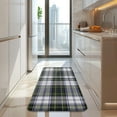 thumbnail image 4 of Blue Green Plaid Checkered Pattern Kitchen Rug Mat,Kitchen Runner Rugs Non Skid Washable,Decorative Kitchen Floor Mats for Kitchen,Sink,Laundry,17"x47.2", 4 of 7