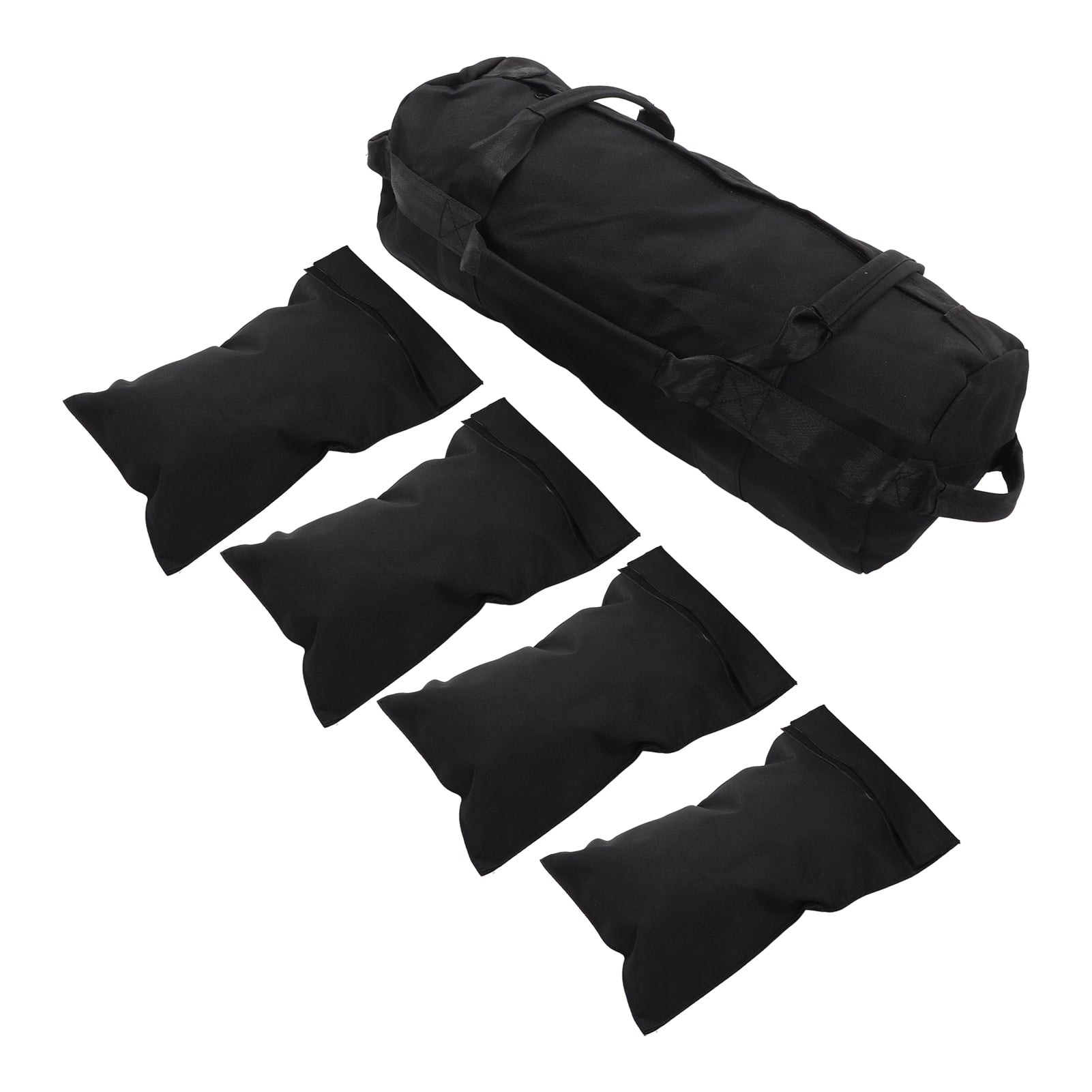 Sac De Sable Vide Haoyull – Pour Yoga, Fitness, 42x18 Cm, Noir/violet, Léger Et Pliable