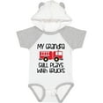 thumbnail image 3 of Inktastic Firefighter Grandpa Plays with Trucks Boys or Girls Baby Bodysuit, 3 of 5
