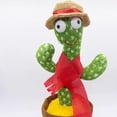 thumbnail image 5 of Danza Hada Cactus escultura de arena juguete de peluche eléctrico para niños diciendo discurso canto brillante en decoración del hogar Mini modelo, 5 of 5