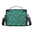 thumbnail image 3 of Lunch Box Pioneer Flower Floral Print Pattern Insulated Lunch Bag for Women Men,Medium Leakproof Lunchbox Cooler Bag Adjustable Strap,10 X 6.7 X 8 Inches, 3 of 6