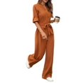 thumbnail image 3 of de Mujer de Larga con Cuello en V, Elegantes, Informales, de Pierna , para Otoño 2025. Color Caramelo S, 3 of 10