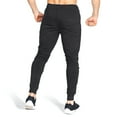 thumbnail image 3 of BROKIG Mens Slim Tapered Workout Joggers Breathable Running Sweatpants Gym Training Pants with Zip Pockets(Large,Black), 3 of 6