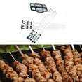 thumbnail image 4 of 10 brochetas de material acero inoxidable para , palos de , brocheta de kebab para parrilla, de palos de para asar reutilizables CUTICAT Palitos de barbacoa, 4 of 7