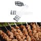 thumbnail image 4 of 10 brochetas de material acero inoxidable para , palos de , brocheta de kebab para parrilla, de palos de para asar reutilizables CUTICAT Palitos de barbacoa, 4 of 7