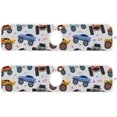 thumbnail image 2 of Cartoon Monster Trucks Racing Cars 2PCS Faucet Absorbent Mat Kitchen Faucet Sink Splash Guard Microfiber Cloth Faucet Splash Catcher Water Absorbent Mat, Faucet Mat for Kitchen Sink 14x5, 2 of 7