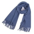 thumbnail image 4 of Babysbule Clearance Scarf for Women Women's Fashion Winter Warm Scarf Solid Color Scarf Tassel Knitted Scarf, 4 of 5