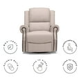 thumbnail image 5 of Delta Children Drake Nursery Glider Swivel Recliner, Flax, 5 of 11