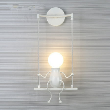 

TANGNADE Sconce Wall Decoration Simple Art Light Modern Lamp Creative Humanoid LED light Red White Blue Lights White