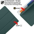 thumbnail image 3 of iPad 7th 8th 9th Gen 2019 / 2020 / 2021-10.2 Inch [iPad 9 8 7 ] A2602 A2270 A2197 MW762LL/A UltraSlim Printed Auto Sleep/Wake Printed TPU Transparent Cover with Pencil Holder - Dark Green, 3 of 7