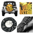 thumbnail image 5 of TEQUAN Universal Waterproof Spare Tire Cover, Dustproof Sun Protection Under Construction Pattern Wheel Cover, 14 inch, 5 of 7
