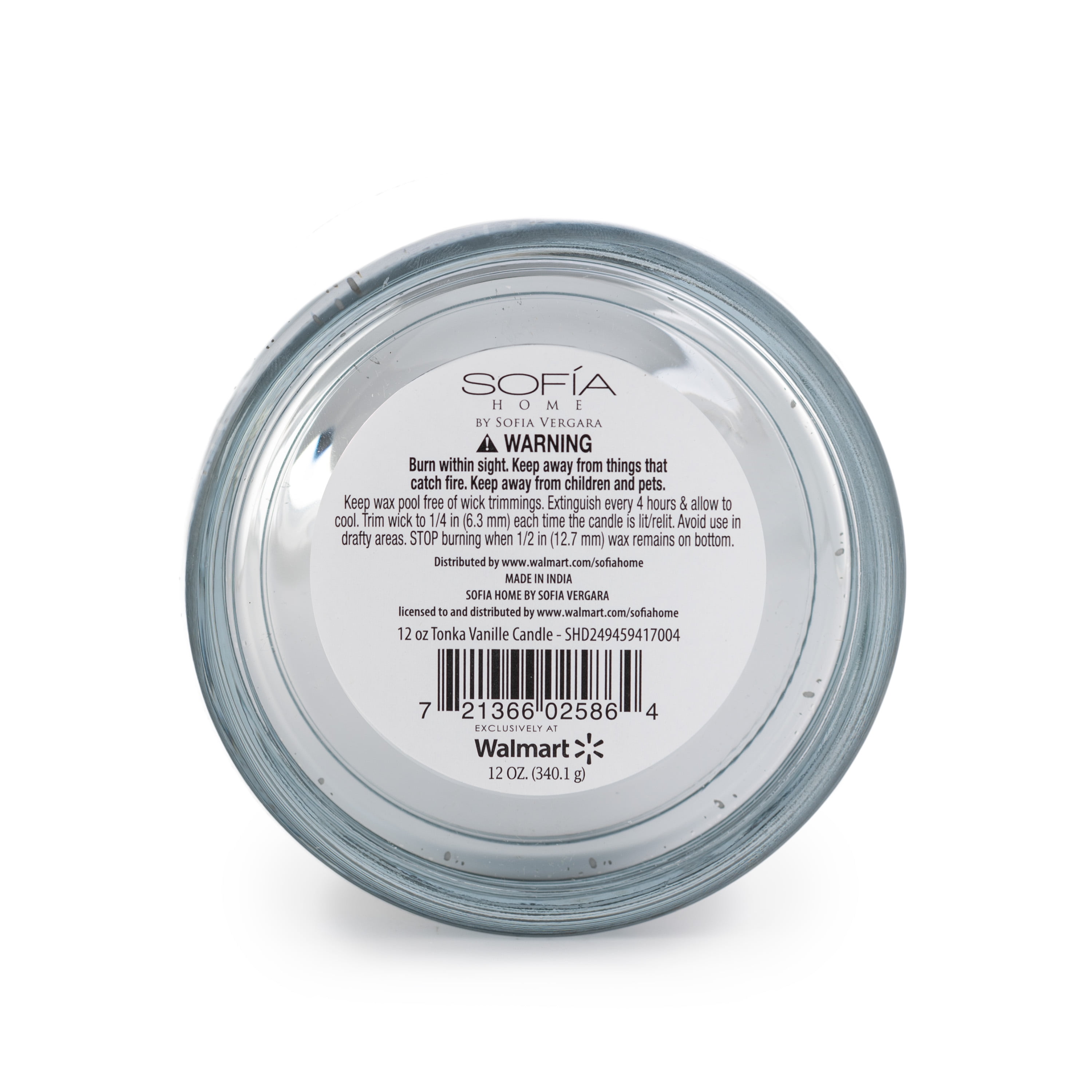 Sofia Home 12oz. 3-Wick Candle Tonka Vanille by Sofia Vergara