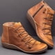 thumbnail image 1 of Fiudx Zapatos Planos Informales de Cuero con Cordones para Mujer, Calzado Moderno con Cremallera Lateral, Zapatos Ligeros y Cómodos, Estilo Primavera-Verano, Ropa Informal para Uso Diario, Ropa de Fi, 1 of 4