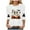 Z-White, variant on zaveiop Halloween Shirts for Women 2025 Casual Round Neck and Three Quarter Sleeves Funny Holiday Graphic Tee Fall Winter Loose Fit Tops (Red, XXL)