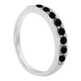 thumbnail image 3 of Mauli Jewels Engagement Rings for Women 1/2 Carat Black Diamond Channel Set Wedding Band Channel-Setting 10K Solid Rose, White & Yellow Gold, 3 of 6