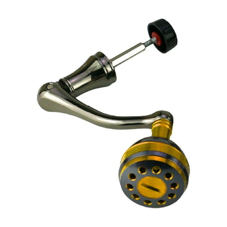 Fishing Reel Handle Grip Repair Accessories Knob All Metal Power Reel Handle Golden S