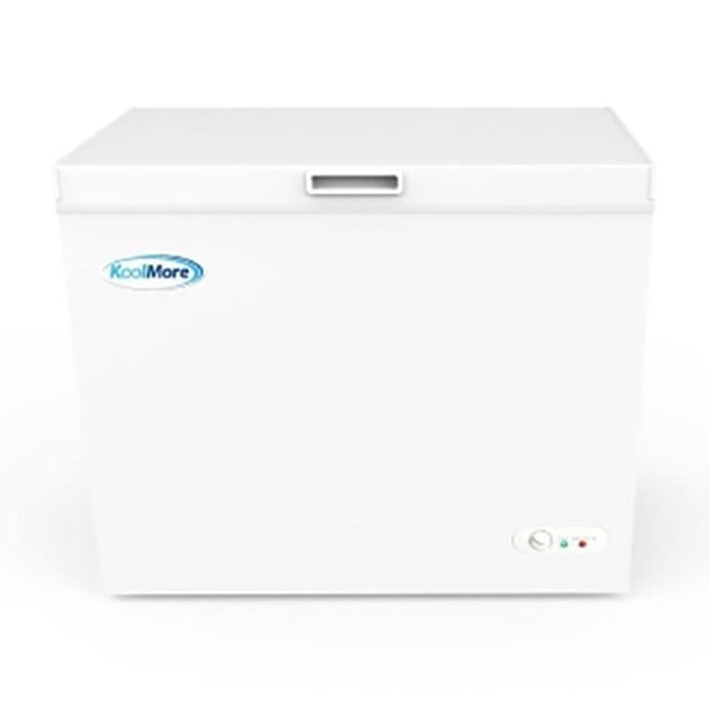 KoolMore Comercial SCF-7C Deep Chest Freezer with Two Wire Basket, 7 cu. ft. Food and Meat Storage, ETL Certification, White