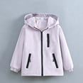 thumbnail image 7 of Mifsaly Girls Lightweight Windbreaker Jacket Windproof Hooded Full Zip Fleece Lined Coats Warm Fall Winter Outdoor Outerwear with Zipper Pockets, 7 of 7