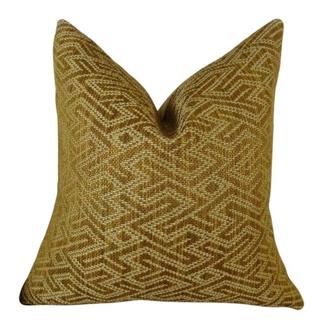 Plutus Duncan Range Handmade Throw Pillow, (Double sided 18" x 18")