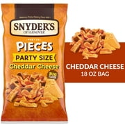 Snyder's of Hanover Pretzel Pieces, Cheddar Cheese, Party Size, 18 oz