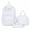White, variant on Bow Detail Nylon Bookbag Bundle, 3 Pack Multi-Pocket Daypack Set with Lunch Tote for Daily Commute (Pink)