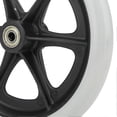 thumbnail image 3 of 8 Inch Wheelchair Front Wheels Disabled TPR Wheels Wheelchair Accessory, 3 of 4
