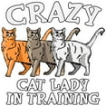 thumbnail image 3 of CafePress - Crazy Cat Lady Women's Light Pajamas - Women's Short Sleeve Print T-Shirt and Pants Light Cotton Pajama Set, 3 of 7