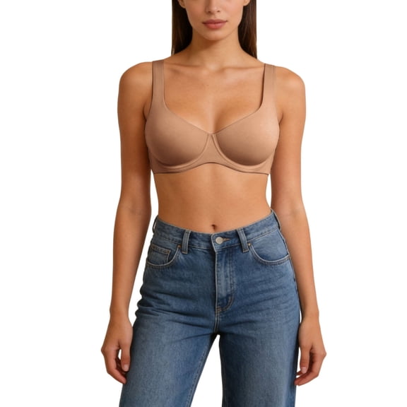 Tsesme Plus Size Women’s Underwire Bras Adjustable Straps Push up Bras Full Coverage Lift Support Everyday Lingerie 40DD