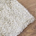 thumbnail image 5 of Rugsotic Carpets Hand Tufted Shag Polyester Eco-Friendly Area Rugs - 3'11''x5'7'', Rectangle, White, Plain Solid Design, High Pile Handmade Anti Skid Rugs for Living Room, Bed Room K00101, 5 of 5