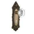 thumbnail image 3 of Nostalgic Warehouse Vicrcc_Prv_234_Kh Round Clear Crystal Solid Brass Privacy Door Knob, 3 of 6