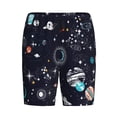 thumbnail image 4 of Naloa Galaxy2 Men's Short Pajama Pants, Lounge Comfort Shorts with Elasticized Waistband and Side Pockets - 4X-Large, 4 of 9