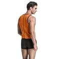 thumbnail image 5 of Mens Sweat Neoprene Slimming Waist Trainer Sport Tank Top Shirt, 5 of 6