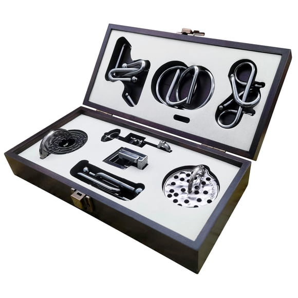 Caja de rompecabezas NORDISTRICT de 8 piezas con prueba de coeficiente intelectual de metal en 3D co