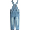 thumbnail image 1 of Pantalones Vaqueros Ajustados y Lindos con Rotos Para Niña y Niño, KIDSCOOL SPACE,Azul Claro,6-7 Años, 1 of 6