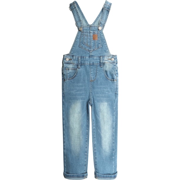Pantalones Vaqueros Ajustados y Lindos con Rotos Para Niña y Niño, KIDSCOOL SPACE,Azul Claro,6-7 Años