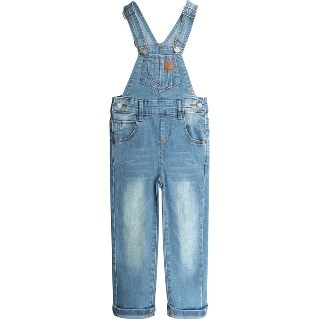 Pantalones Vaqueros Ajustados y Lindos con Rotos Para Niña y Niño, KIDSCOOL SPACE,Azul Claro,6-7 Años