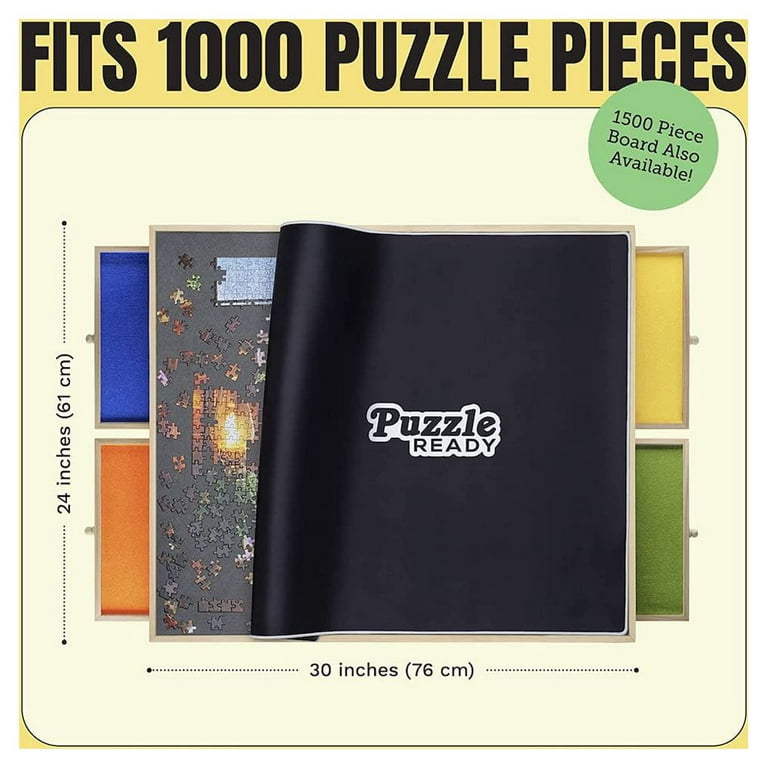  GAMENOTE 1500 Pieces Jigsaw Puzzle Table with Puzzle