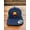 Navy/White, variant on Cali Mesh Back Trucker Baseball Cap with Patch - Navy Blue on White Mesh
