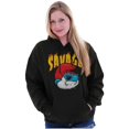 thumbnail image 3 of Cool Papa Smurf Savage Fire Cartoon Hoodie Sweatshirt Women Men Brisco Brands S, 3 of 6