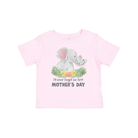 

Inktastic I ll Never Forget Our 1st Mother s Day Elephant Family Gift Baby Boy or Baby Girl T-Shirt